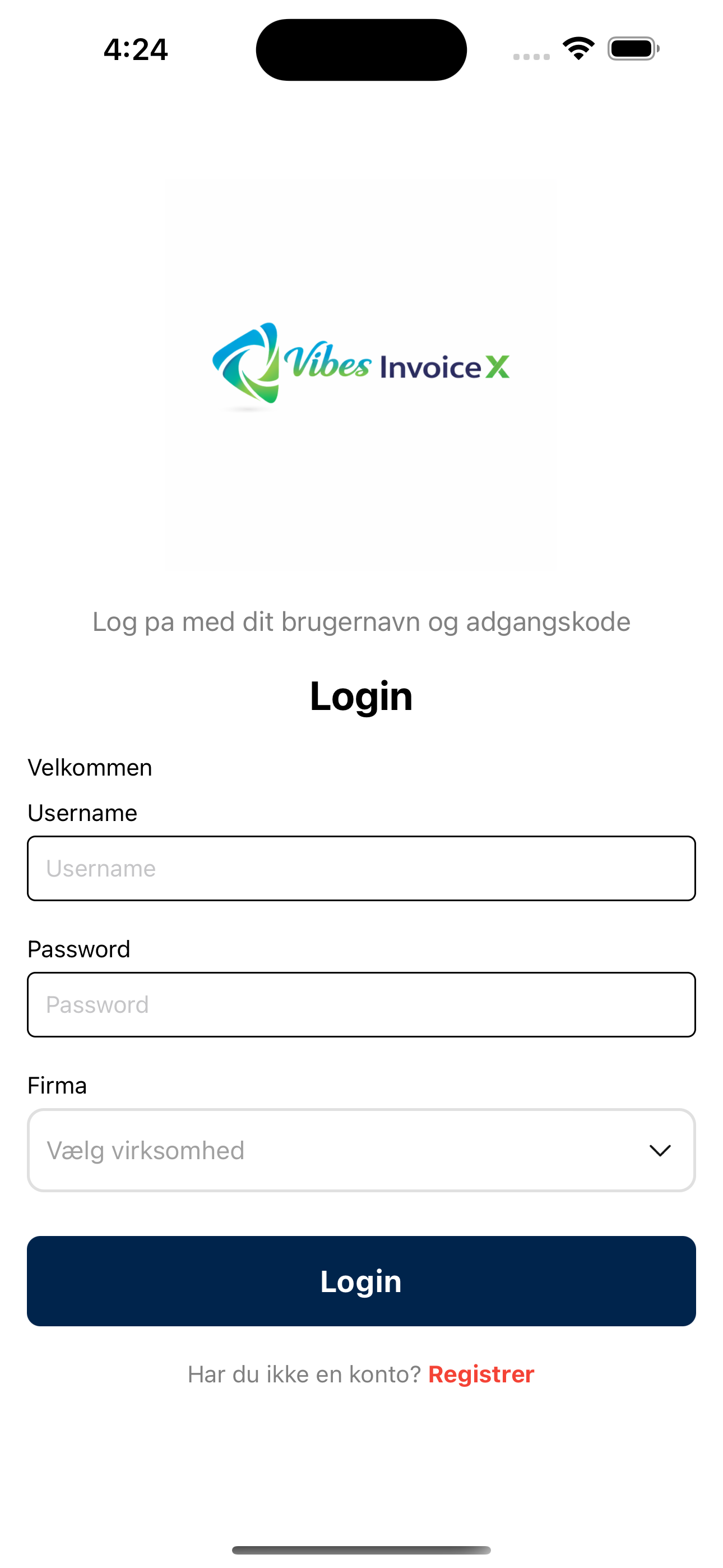 Login Screen
